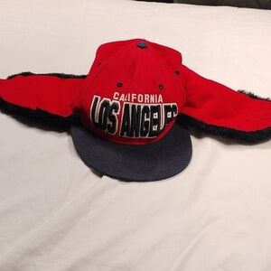 LA California men's winter snapback hat